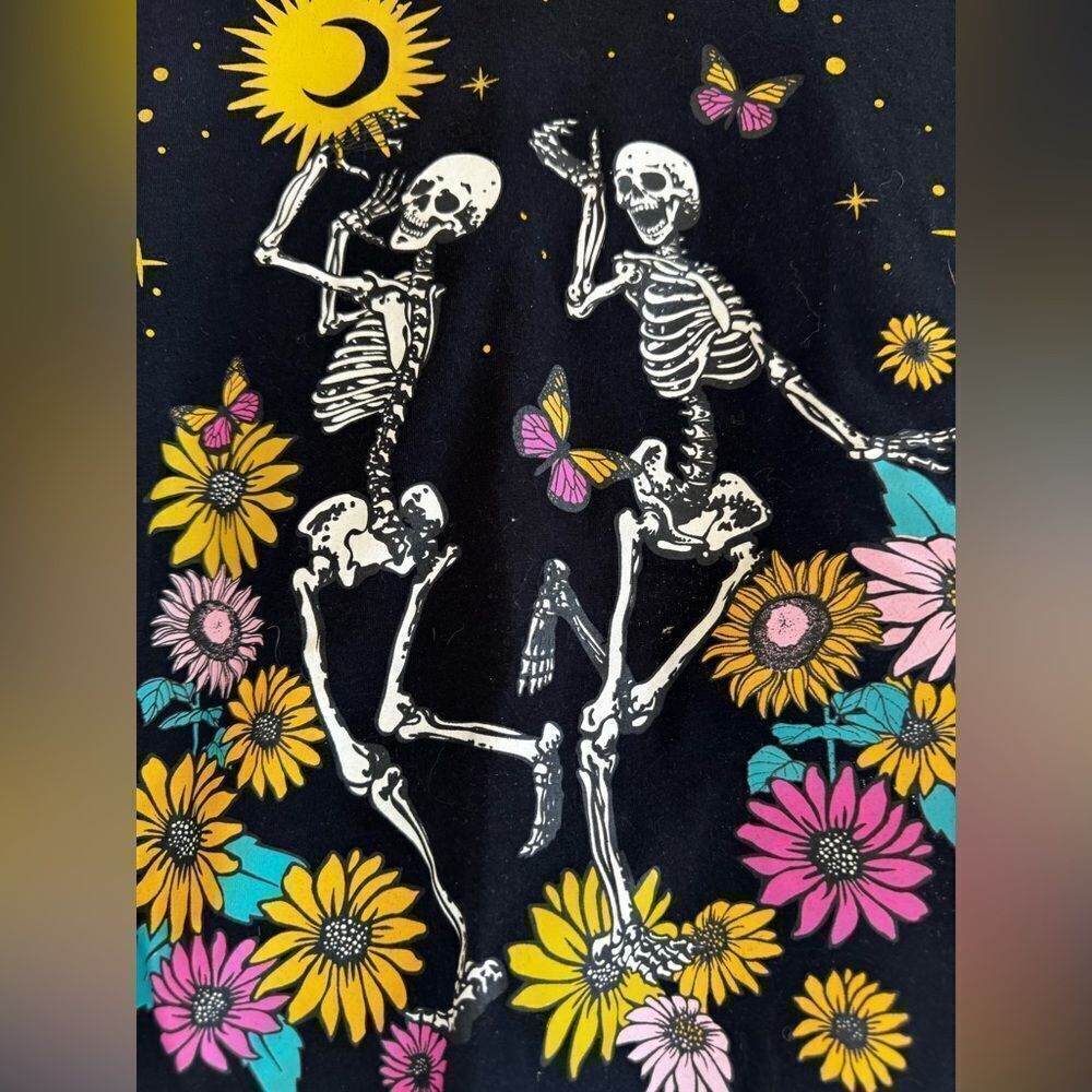 Social Scene Dancing Skeletons Euc Sz Xs View 2